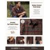 imageCQR Mens 100 Cotton Plaid Flannel Shirt Long Sleeve Shirt Jackets Casual Outdoor Jacket with PocketsRegular Fit Flannel Harvest