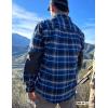 imageCQR Mens 100 Cotton Plaid Flannel Shirt Long Sleeve Shirt Jackets Casual Outdoor Jacket with PocketsRegular Fit Flannel Sandstorm