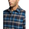 imageCQR Mens 100 Cotton Plaid Flannel Shirt Long Sleeve Shirt Jackets Casual Outdoor Jacket with PocketsRegular Fit Flannel Sandstorm