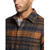 imageCQR Mens 100 Cotton Plaid Flannel Shirt Long Sleeve Shirt Jackets Casual Outdoor Jacket with PocketsRegular Fit Flannel Woodstone