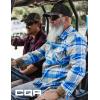 imageCQR Mens 100 Cotton Plaid Flannel Shirt Long Sleeve Shirt Jackets Casual Outdoor Jacket with PocketsRegular Fit Under Bridge