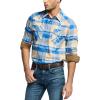 imageCQR Mens 100 Cotton Plaid Flannel Shirt Long Sleeve Shirt Jackets Casual Outdoor Jacket with PocketsRegular Fit Under Bridge