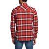 imageCQR Mens 100 Cotton Plaid Flannel Shirt Long Sleeve Shirt Jackets Casual Outdoor Jacket with PocketsRegular Fit Welcome Red