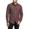 imageCQR Mens 100 Cotton Plaid Flannel Shirt Long Sleeve Shirt Jackets Casual Outdoor Jacket with PocketsSlim Fit Burnt Larch