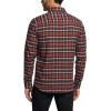 imageCQR Mens 100 Cotton Plaid Flannel Shirt Long Sleeve Shirt Jackets Casual Outdoor Jacket with PocketsSlim Fit Burnt Larch