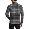 imageCQR Mens 100 Cotton Plaid Flannel Shirt Long Sleeve Shirt Jackets Casual Outdoor Jacket with PocketsSlim Fit Charred Land