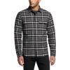 imageCQR Mens 100 Cotton Plaid Flannel Shirt Long Sleeve Shirt Jackets Casual Outdoor Jacket with PocketsSlim Fit Charred Land