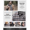 imageCQR Mens 100 Cotton Plaid Flannel Shirt Long Sleeve Shirt Jackets Casual Outdoor Jacket with PocketsSlim Fit Cliff Hanger