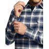 imageCQR Mens 100 Cotton Plaid Flannel Shirt Long Sleeve Shirt Jackets Casual Outdoor Jacket with PocketsSlim Fit Vague Blue