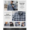 imageCQR Mens 100 Cotton Plaid Flannel Shirt Long Sleeve Shirt Jackets Casual Outdoor Jacket with PocketsSlim Fit Vague Blue