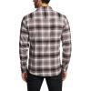 imageCQR Mens 100 Cotton Plaid Flannel Shirt Long Sleeve Shirt Jackets Casual Outdoor Jacket with PocketsSlim Fit Vague Brown