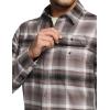 imageCQR Mens 100 Cotton Plaid Flannel Shirt Long Sleeve Shirt Jackets Casual Outdoor Jacket with PocketsSlim Fit Vague Brown