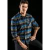 imageCQR Mens All Cotton Flannel Shirt Long Sleeve Casual Button Down Plaid Shirt Brushed Soft Outdoor Tactical Work ShirtsDeep River Plaid