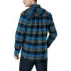 imageCQR Mens All Cotton Flannel Shirt Long Sleeve Casual Button Down Plaid Shirt Brushed Soft Outdoor Tactical Work ShirtsDeep River Plaid