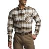imageCQR Mens All Cotton Flannel Shirt Long Sleeve Casual Button Down Plaid Shirt Brushed Soft Outdoor Tactical Work ShirtsPlaid Affogato