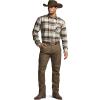 imageCQR Mens All Cotton Flannel Shirt Long Sleeve Casual Button Down Plaid Shirt Brushed Soft Outdoor Tactical Work ShirtsPlaid Affogato