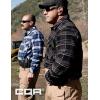 imageCQR Mens All Cotton Flannel Shirt Long Sleeve Casual Button Down Plaid Shirt Brushed Soft Outdoor Tactical Work ShirtsPlaid Coal Miner
