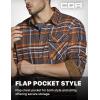 imageCQR Mens All Cotton Flannel Shirt Long Sleeve Casual Button Down Plaid Shirt Brushed Soft Outdoor Tactical Work ShirtsPlaid Dakota Grey