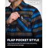 imageCQR Mens All Cotton Flannel Shirt Long Sleeve Casual Button Down Plaid Shirt Brushed Soft Outdoor Tactical Work ShirtsPlaid Forest Oasis