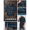 imageCQR Mens All Cotton Flannel Shirt Long Sleeve Casual Button Down Plaid Shirt Brushed Soft Outdoor Tactical Work ShirtsPlaid Forest Oasis