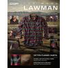 imageCQR Mens All Cotton Flannel Shirt Long Sleeve Casual Button Down Plaid Shirt Brushed Soft Outdoor Tactical Work ShirtsPlaid Holiday Mood
