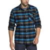 imageCQR Mens All Cotton Flannel Shirt Long Sleeve Casual Button Down Plaid Shirt Brushed Soft Outdoor Tactical Work ShirtsPlaid River