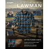 imageCQR Mens All Cotton Flannel Shirt Long Sleeve Casual Button Down Plaid Shirt Brushed Soft Outdoor Tactical Work ShirtsPlaid River