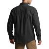 imageCQR Mens All Cotton Flannel Shirt Long Sleeve Casual Button Down Plaid Shirt Brushed Soft Outdoor Tactical Work ShirtsSolid Black