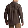 imageCQR Mens All Cotton Flannel Shirt Long Sleeve Casual Button Down Plaid Shirt Brushed Soft Outdoor Tactical Work ShirtsSolid Dark Brown