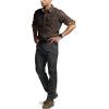 imageCQR Mens All Cotton Flannel Shirt Long Sleeve Casual Button Down Plaid Shirt Brushed Soft Outdoor Tactical Work ShirtsSolid Dark Brown