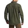 imageCQR Mens All Cotton Flannel Shirt Long Sleeve Casual Button Down Plaid Shirt Brushed Soft Outdoor Tactical Work ShirtsSolid Hunter Green