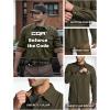 imageCQR Mens All Cotton Flannel Shirt Long Sleeve Casual Button Down Plaid Shirt Brushed Soft Outdoor Tactical Work ShirtsSolid Hunter Green