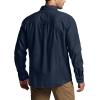 imageCQR Mens All Cotton Flannel Shirt Long Sleeve Casual Button Down Plaid Shirt Brushed Soft Outdoor Tactical Work ShirtsSolid Navy