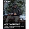 imageCQR Mens Long Sleeve Heavyweight Fleece Shirts Plaid Button Up Shirt Warm Outdoor Casual Shirt with PocketsBush Blend Fog Grey