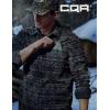 imageCQR Mens Long Sleeve Heavyweight Fleece Shirts Plaid Button Up Shirt Warm Outdoor Casual Shirt with PocketsBush Blend Uncharted Black