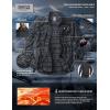 imageCQR Mens Long Sleeve Heavyweight Fleece Shirts Plaid Button Up Shirt Warm Outdoor Casual Shirt with PocketsBush Blend Uncharted Black
