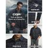 imageCQR Mens Long Sleeve Heavyweight Fleece Shirts Plaid Button Up Shirt Warm Outdoor Casual Shirt with PocketsBush Blend Uncharted Black