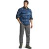 imageCQR Mens Long Sleeve Heavyweight Fleece Shirts Plaid Button Up Shirt Warm Outdoor Casual Shirt with PocketsBush Blend Uncharted Blue