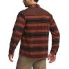 imageCQR Mens Long Sleeve Heavyweight Fleece Shirts Plaid Button Up Shirt Warm Outdoor Casual Shirt with PocketsBush Blend Wild Autumn