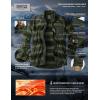 imageCQR Mens Long Sleeve Heavyweight Fleece Shirts Plaid Button Up Shirt Warm Outdoor Casual Shirt with PocketsBush Blend Wild Forest