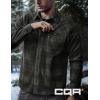 imageCQR Mens Long Sleeve Heavyweight Fleece Shirts Plaid Button Up Shirt Warm Outdoor Casual Shirt with PocketsBush Blend Woody