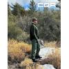 imageCQR Mens Long Sleeve Heavyweight Fleece Shirts Plaid Button Up Shirt Warm Outdoor Casual Shirt with PocketsOne Pocket Dark Brown