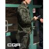 imageCQR Mens Long Sleeve Heavyweight Fleece Shirts Plaid Button Up Shirt Warm Outdoor Casual Shirt with PocketsOne Pocket Green