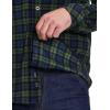 imageCQR Mens Long Sleeve Heavyweight Fleece Shirts Plaid Button Up Shirt Warm Outdoor Casual Shirt with PocketsOne Pocket Green