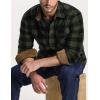imageCQR Mens Long Sleeve Heavyweight Fleece Shirts Plaid Button Up Shirt Warm Outdoor Casual Shirt with PocketsOne Pocket Hunter