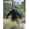 imageCQR Mens Long Sleeve Heavyweight Fleece Shirts Plaid Button Up Shirt Warm Outdoor Casual Shirt with PocketsOne Pocket Hunter