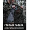 imageCQR Mens Long Sleeve Heavyweight Fleece Shirts Plaid Button Up Shirt Warm Outdoor Casual Shirt with PocketsOutland Camo Black