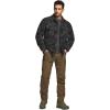 imageCQR Mens Long Sleeve Heavyweight Fleece Shirts Plaid Button Up Shirt Warm Outdoor Casual Shirt with PocketsOutland Camo Black