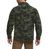 imageCQR Mens Long Sleeve Heavyweight Fleece Shirts Plaid Button Up Shirt Warm Outdoor Casual Shirt with PocketsOutland Camo Olive