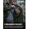 imageCQR Mens Long Sleeve Heavyweight Fleece Shirts Plaid Button Up Shirt Warm Outdoor Casual Shirt with PocketsOutland Camo Olive